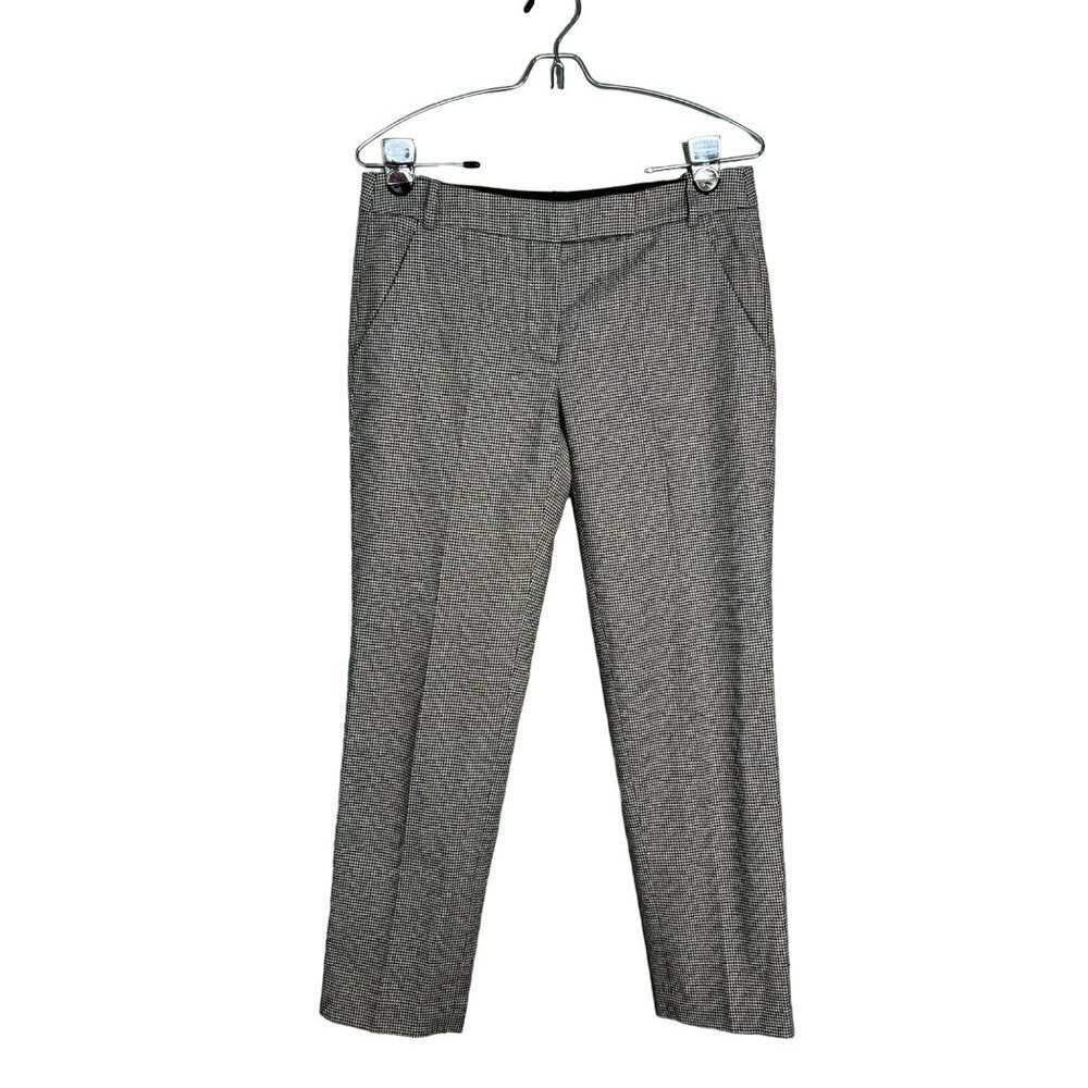 Tibi‎ Houndstooth Crop Ankle Pant Trousers Straight Leg 30 Waist